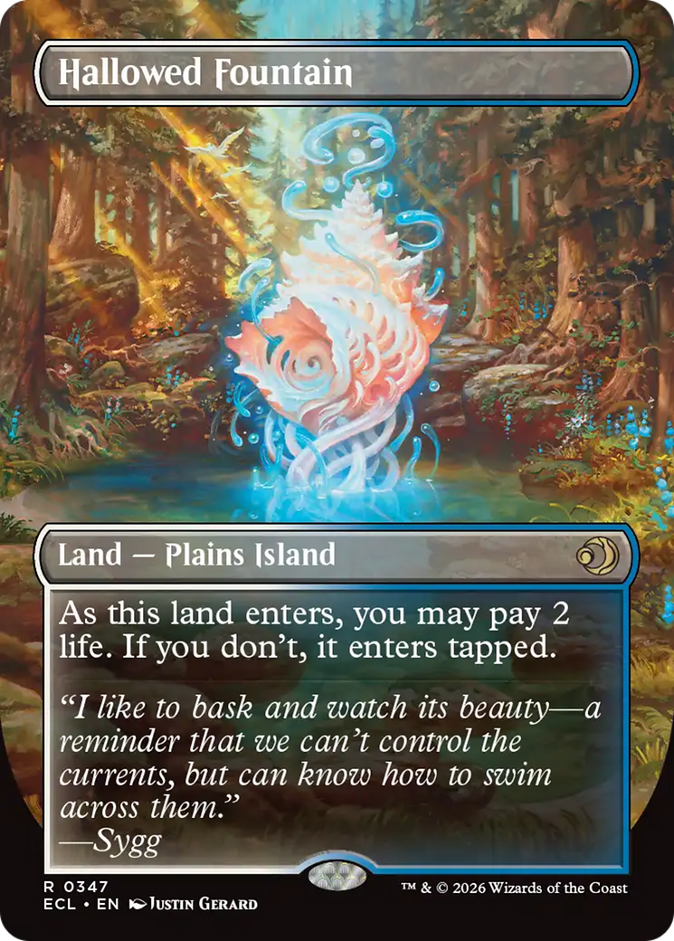Hallowed Fountain (Borderless) [Lorwyn Eclipsed] | Galaxy Games LLC