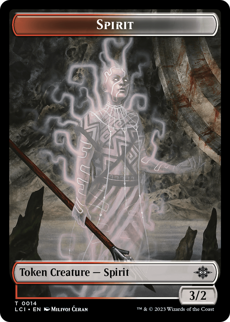 Copy // Spirit Double-Sided Token [The Lost Caverns of Ixalan Tokens] | Galaxy Games LLC