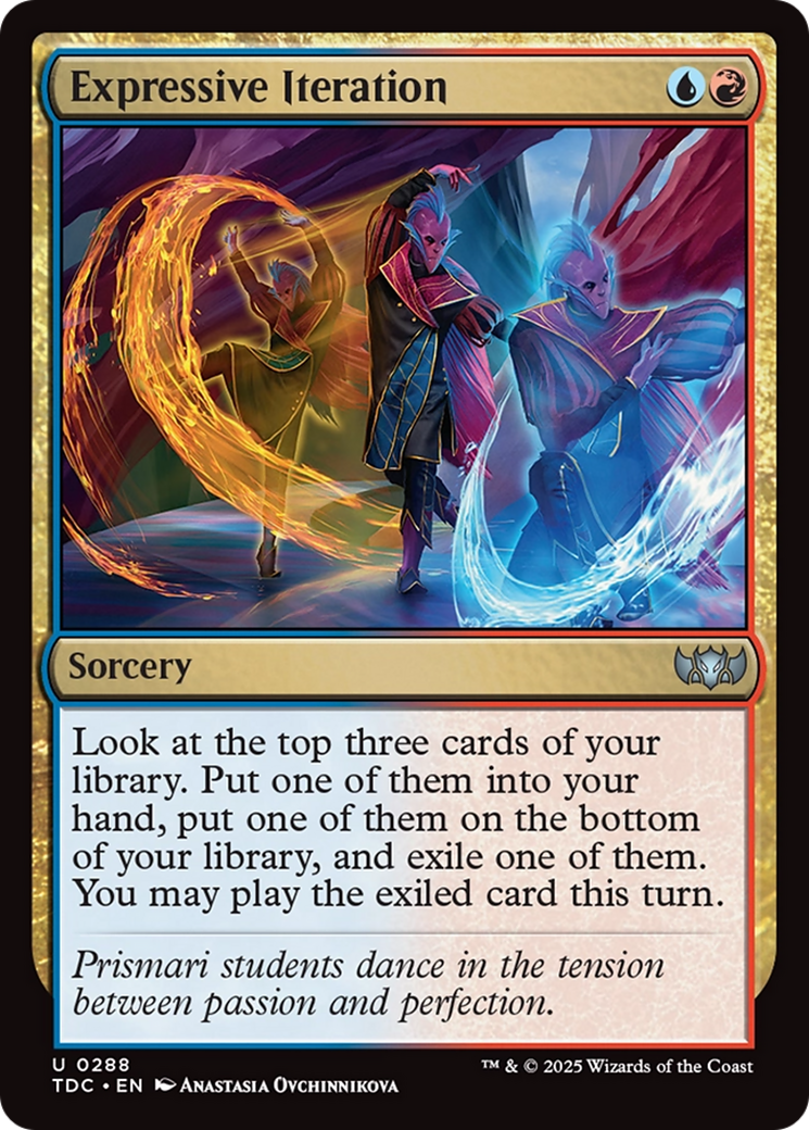 Expressive Iteration [Tarkir: Dragonstorm Commander] | Galaxy Games LLC