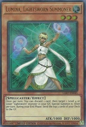 Lumina, Lightsworn Summoner [LART-EN045] Ultra Rare | Galaxy Games LLC