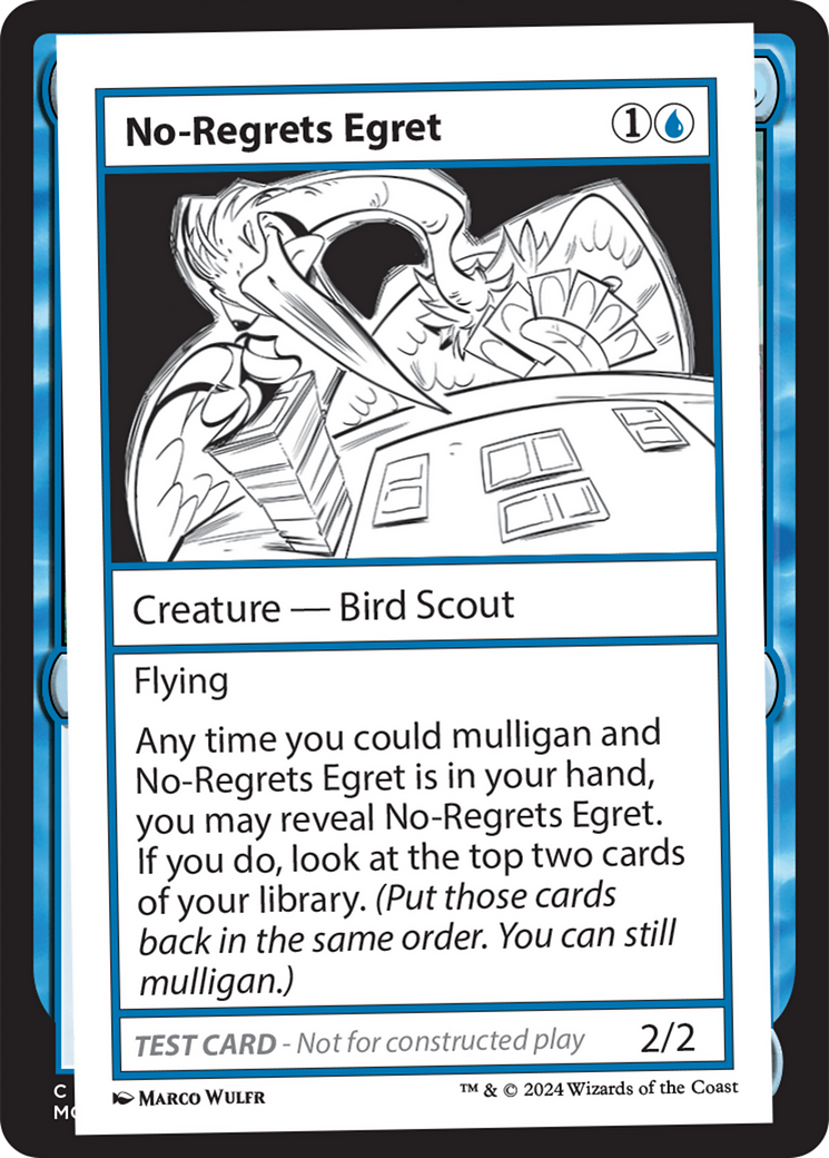 No-Regrets Egret [Mystery Booster 2 Playtest Cards] | Galaxy Games LLC