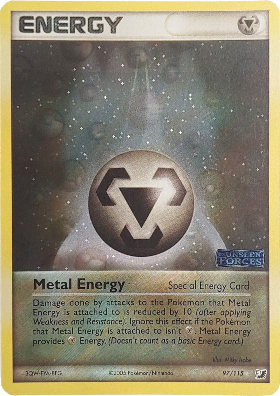 Metal Energy (97/115) (Stamped) [EX: Unseen Forces] | Galaxy Games LLC