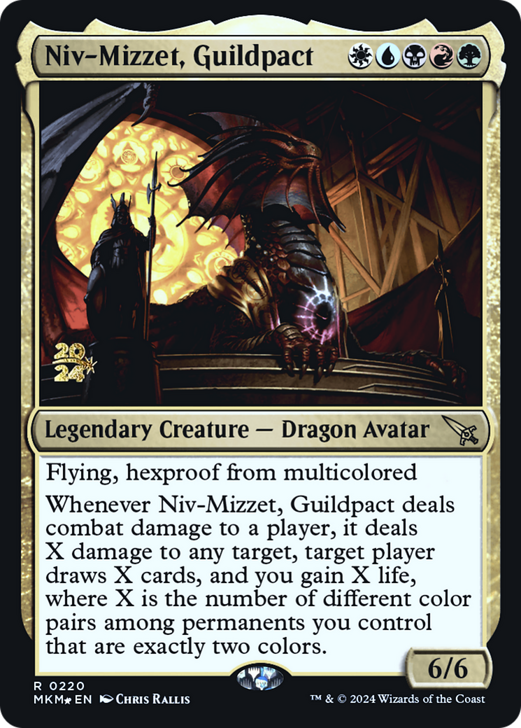 Niv-Mizzet, Guildpact [Murders at Karlov Manor Prerelease Promos] | Galaxy Games LLC