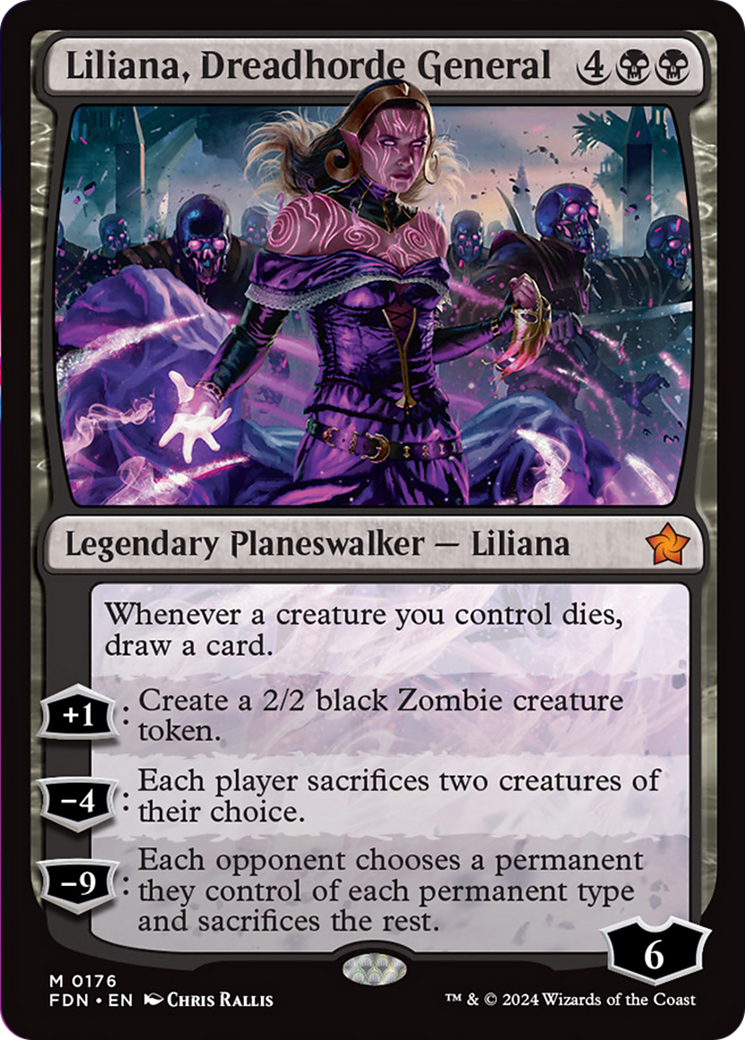 Liliana, Dreadhorde General [Foundations] | Galaxy Games LLC