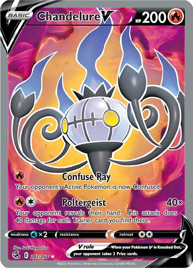 Chandelure V (247/264) [Sword & Shield: Fusion Strike] | Galaxy Games LLC