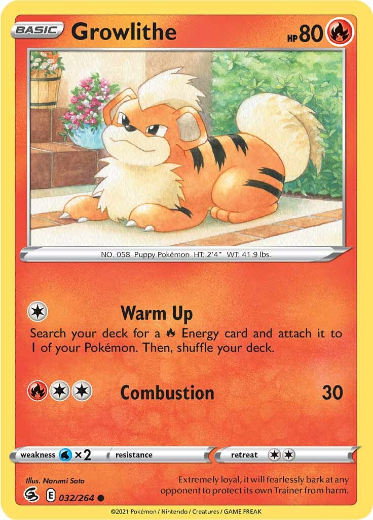 Growlithe (032/264) [Sword & Shield: Fusion Strike] | Galaxy Games LLC