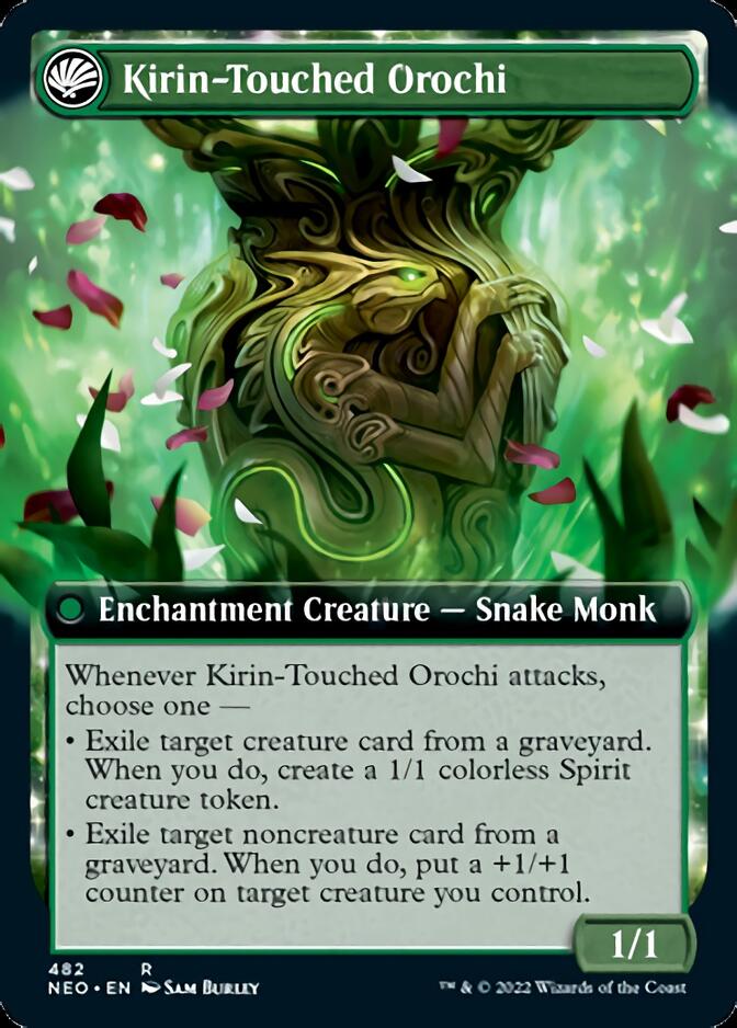 Teachings of the Kirin // Kirin-Touched Orochi (Extended Art) [Kamigawa: Neon Dynasty] | Galaxy Games LLC