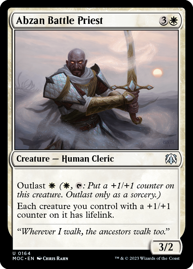 Abzan Battle Priest [March of the Machine Commander] | Galaxy Games LLC