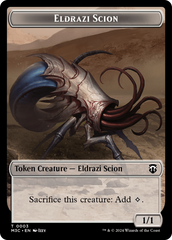 Eldrazi Spawn (Ripple Foil) // Eldrazi Scion Double-Sided Token [Modern Horizons 3 Commander Tokens] | Galaxy Games LLC