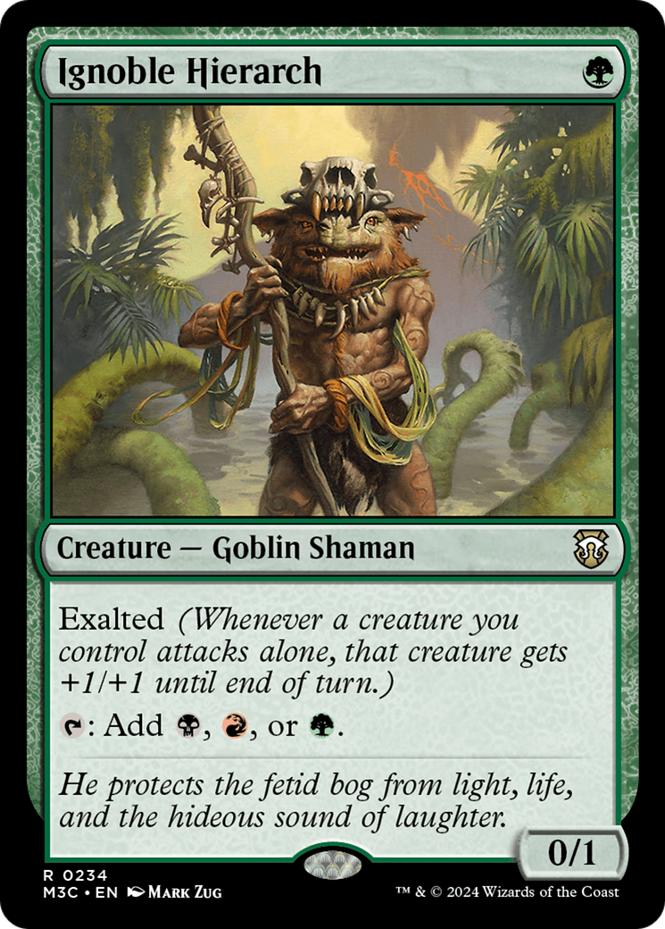 Ignoble Hierarch (Ripple Foil) [Modern Horizons 3 Commander] | Galaxy Games LLC