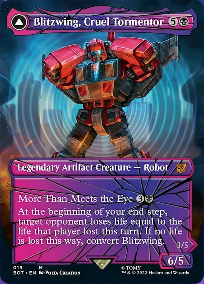 Blitzwing, Cruel Tormentor // Blitzwing, Adaptive Assailant (Shattered Glass) [Transformers] | Galaxy Games LLC