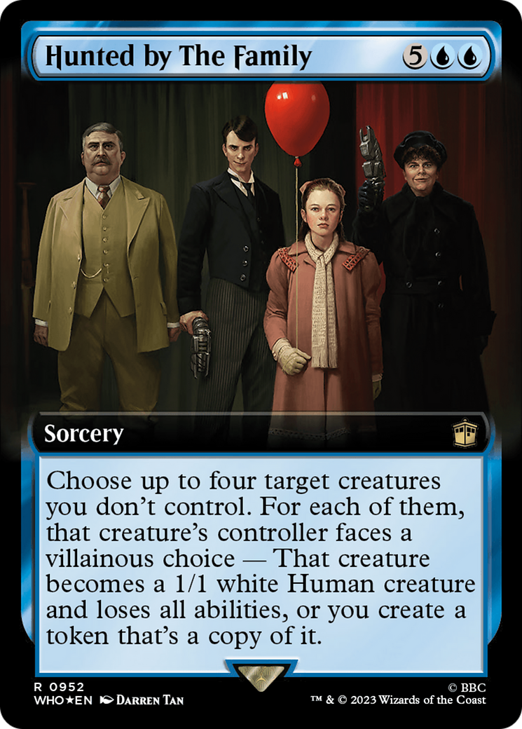 Hunted by The Family (Extended Art) (Surge Foil) [Doctor Who] | Galaxy Games LLC