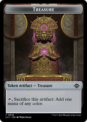 Treasure (0018) // Dinosaur (0009) Double-Sided Token [The Lost Caverns of Ixalan Tokens] | Galaxy Games LLC