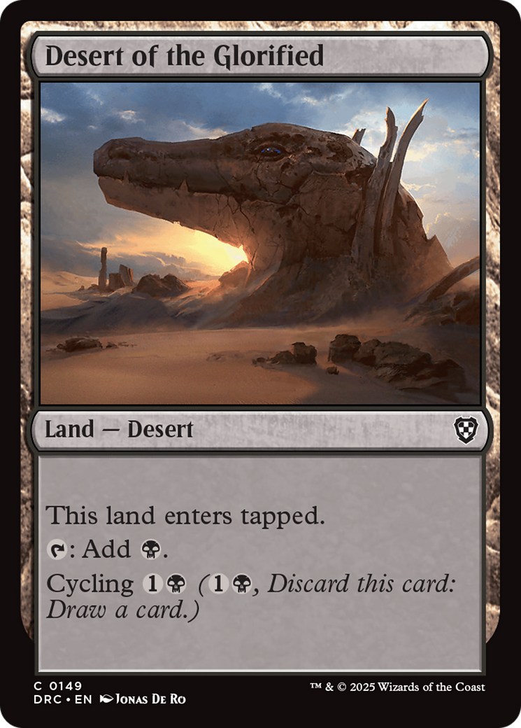 Desert of the Glorified [Aetherdrift Commander] | Galaxy Games LLC