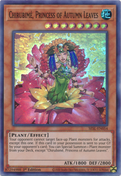 Chirubime, Princess of Autumn Leaves [SESL-EN054] Super Rare | Galaxy Games LLC