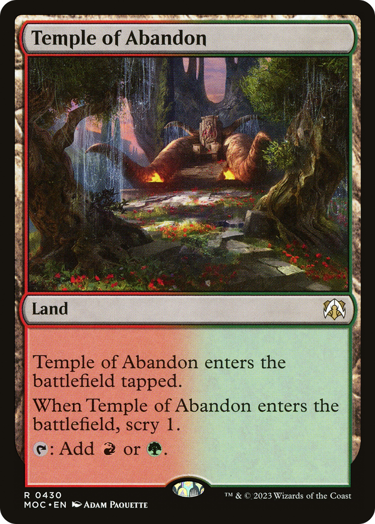 Temple of Abandon [March of the Machine Commander] | Galaxy Games LLC