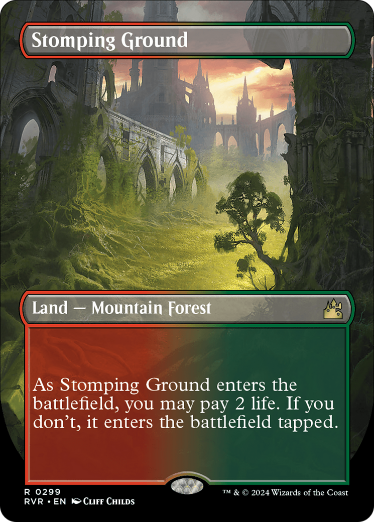 Stomping Ground (Borderless) [Ravnica Remastered] | Galaxy Games LLC