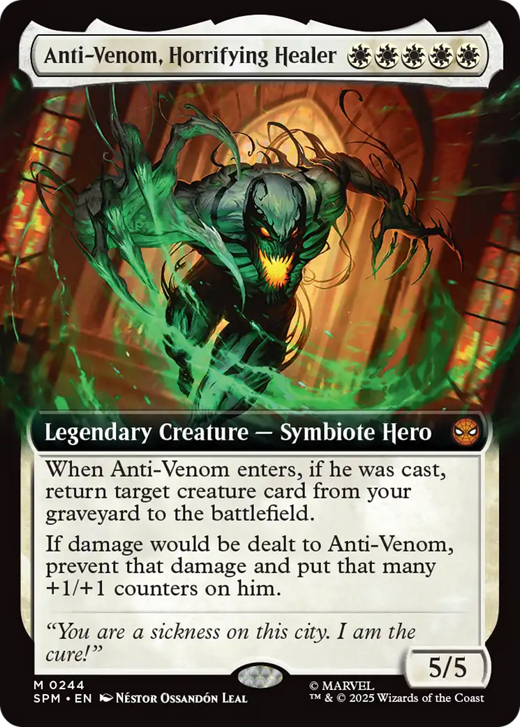 Anti-Venom, Horrifying Healer (Extended Art) [Marvel's Spider-Man] | Galaxy Games LLC