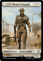 Radiation // Human Soldier Double-Sided Token [Fallout Tokens] | Galaxy Games LLC