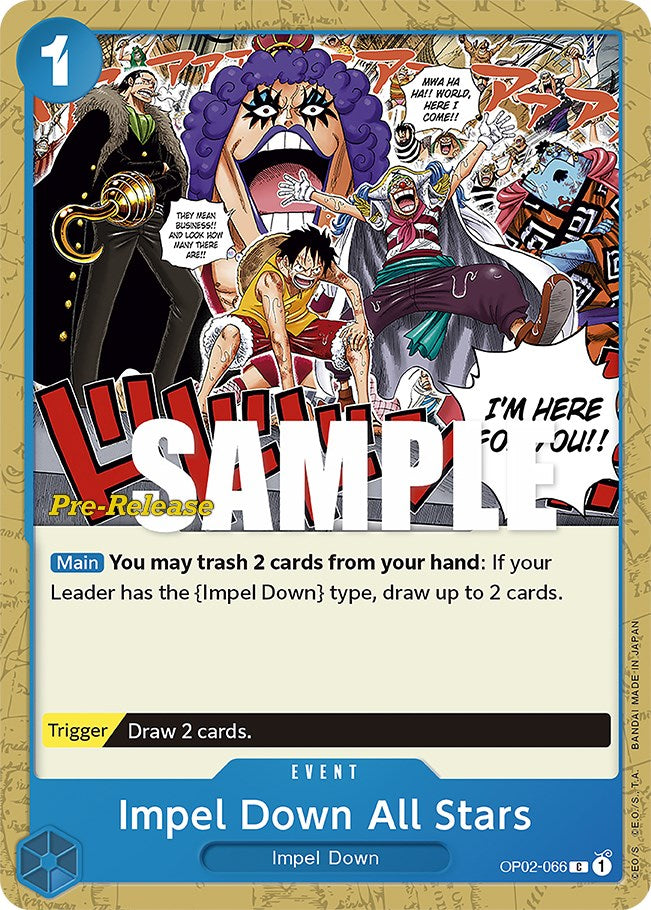 Impel Down All Stars [Paramount War Pre-Release Cards] | Galaxy Games LLC