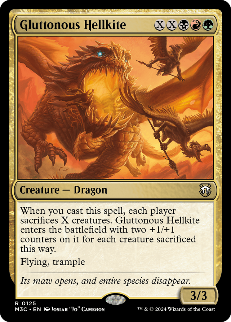 Gluttonous Hellkite [Modern Horizons 3 Commander] | Galaxy Games LLC