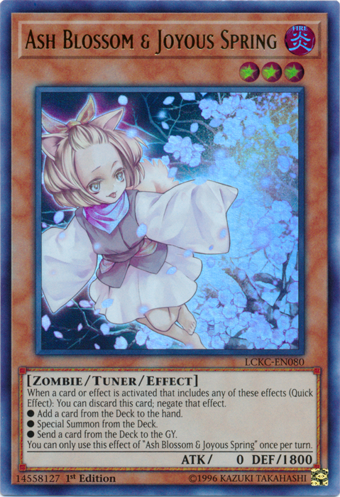 Ash Blossom & Joyous Spring [LCKC-EN080] Ultra Rare | Galaxy Games LLC