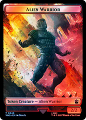 Copy // Alien Warrior Double-Sided Token (Surge Foil) [Doctor Who Tokens] | Galaxy Games LLC