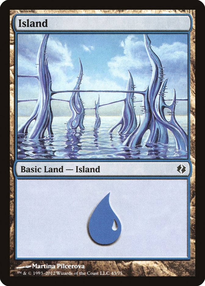 Island (43) [Duel Decks: Venser vs. Koth] | Galaxy Games LLC