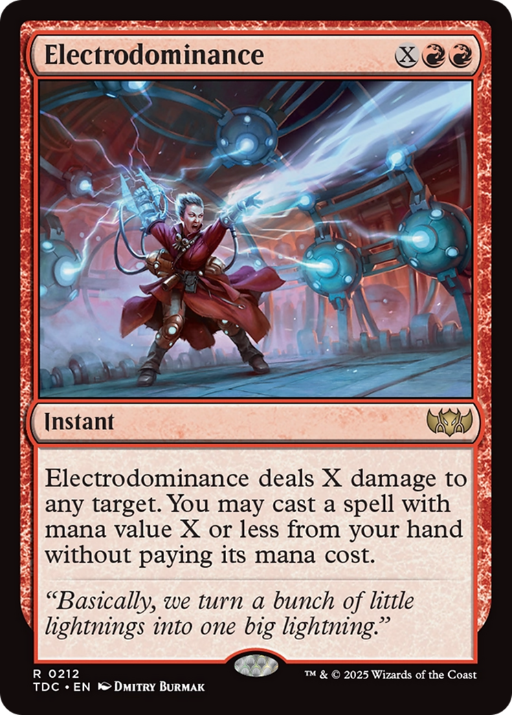 Electrodominance [Tarkir: Dragonstorm Commander] | Galaxy Games LLC