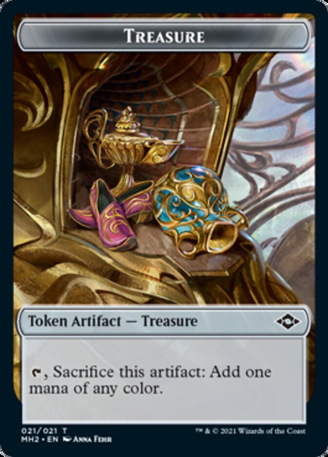 Treasure (21) // Zombie Double-Sided Token [Modern Horizons 2 Tokens] | Galaxy Games LLC