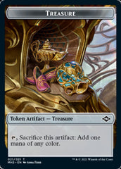 Beast // Treasure (21) Double-Sided Token [Modern Horizons 2 Tokens] | Galaxy Games LLC