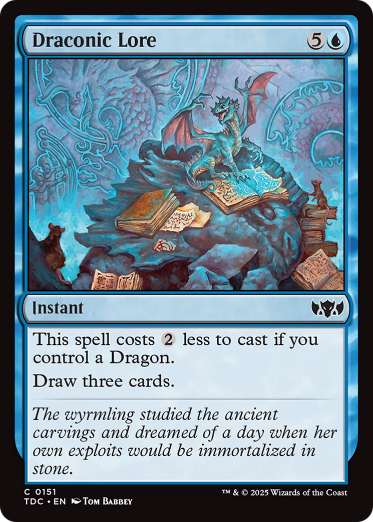 Draconic Lore [Tarkir: Dragonstorm Commander] | Galaxy Games LLC