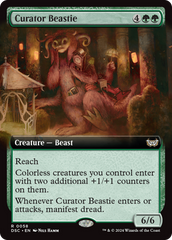 Curator Beastie (Extended Art) [Duskmourn: House of Horror Commander] | Galaxy Games LLC