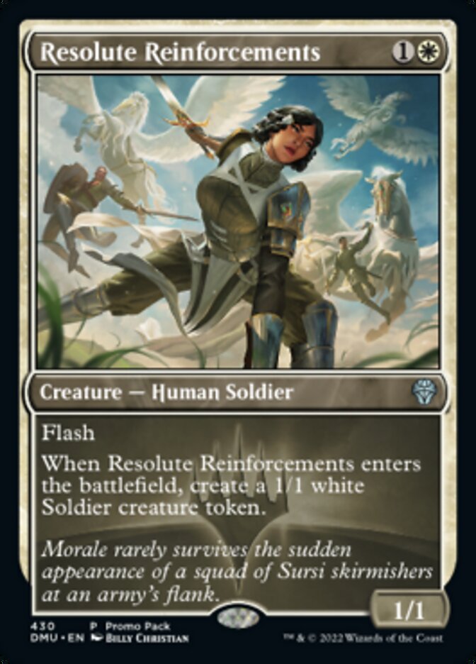 Resolute Reinforcements (Promo Pack) [Dominaria United Promos] | Galaxy Games LLC