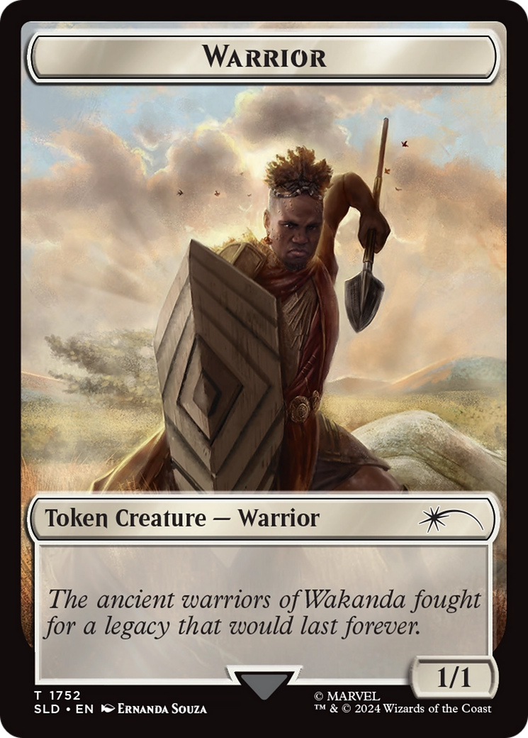 Warrior Token (Rainbow Foil) [Secret Lair Drop Series] | Galaxy Games LLC