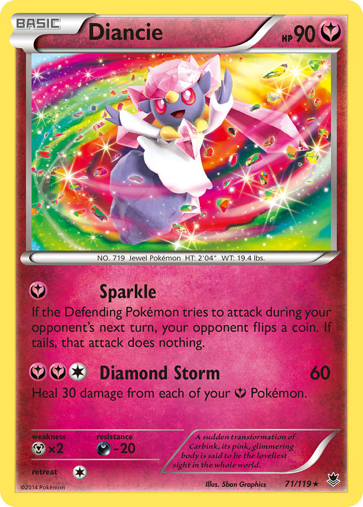 Diancie (71/119) [XY: Phantom Forces] | Galaxy Games LLC