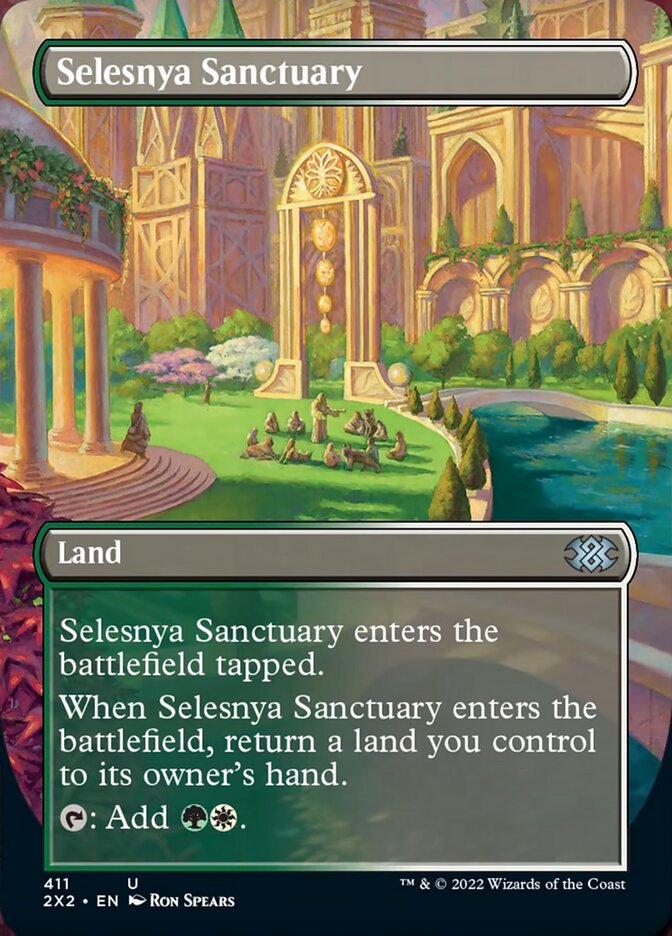 Selesnya Sanctuary (Borderless Alternate Art) [Double Masters 2022] | Galaxy Games LLC