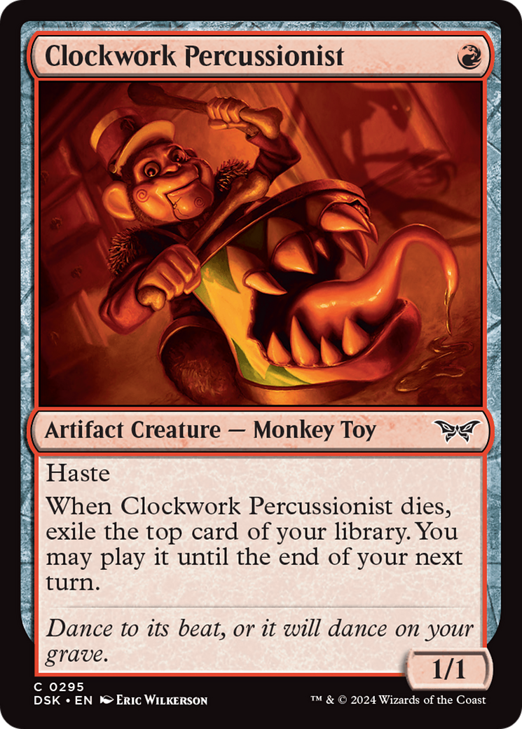 Clockwork Percussionist (0295) [Duskmourn: House of Horror] | Galaxy Games LLC