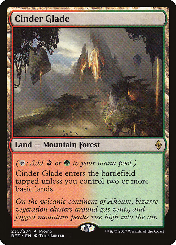 Cinder Glade (Promo) [Standard Showdown Promos] | Galaxy Games LLC