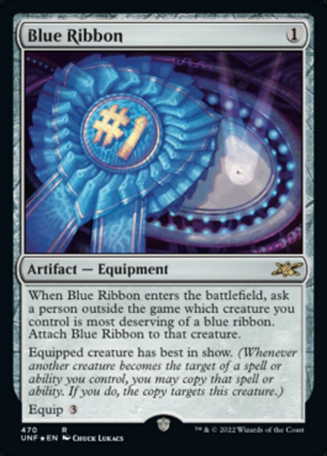 Blue Ribbon (Galaxy Foil) [Unfinity] | Galaxy Games LLC