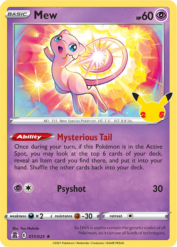 Mew (011/025) [Celebrations: 25th Anniversary] | Galaxy Games LLC