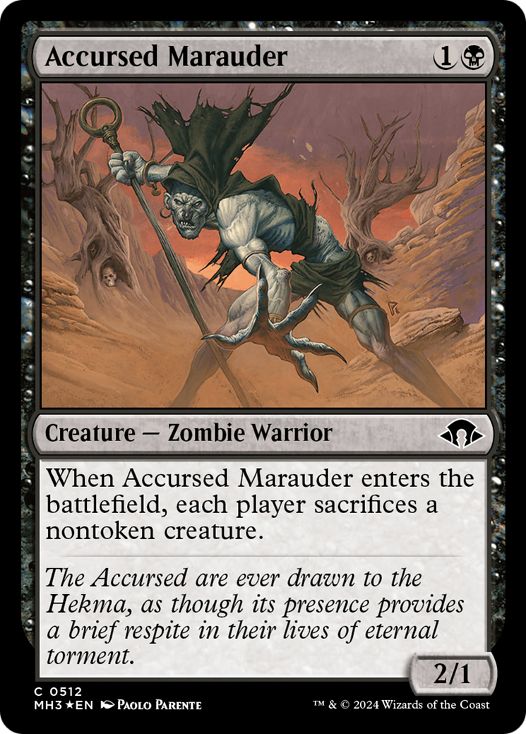 Accursed Marauder (Ripple Foil) [Modern Horizons 3] | Galaxy Games LLC