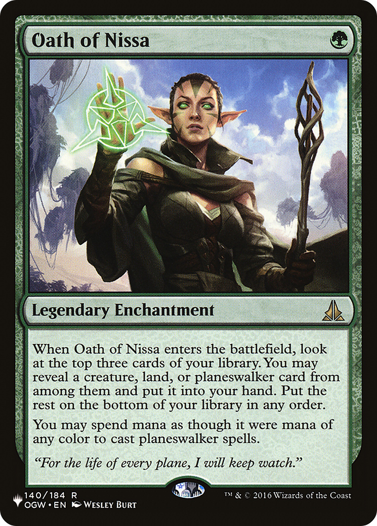 Oath of Nissa [The List] | Galaxy Games LLC