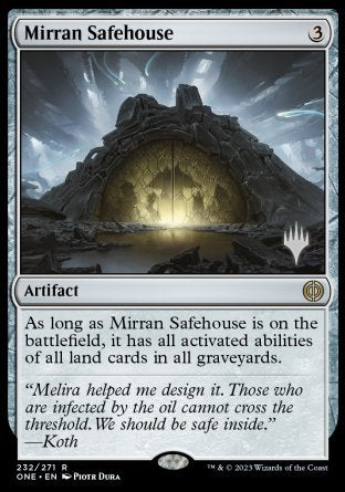 Mirran Safehouse (Promo Pack) [Phyrexia: All Will Be One Promos] | Galaxy Games LLC