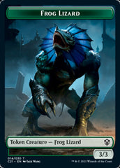 Frog Lizard // Elephant Double-Sided Token [Commander 2021 Tokens] | Galaxy Games LLC
