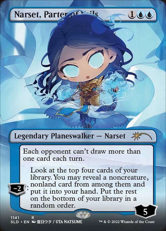 Narset, Parter of Veils (Borderless) [Secret Lair Drop Series] | Galaxy Games LLC