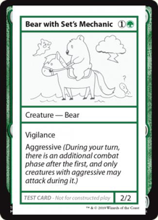 Bear with Set's Mechanic (2021 Edition) [Mystery Booster Playtest Cards] | Galaxy Games LLC