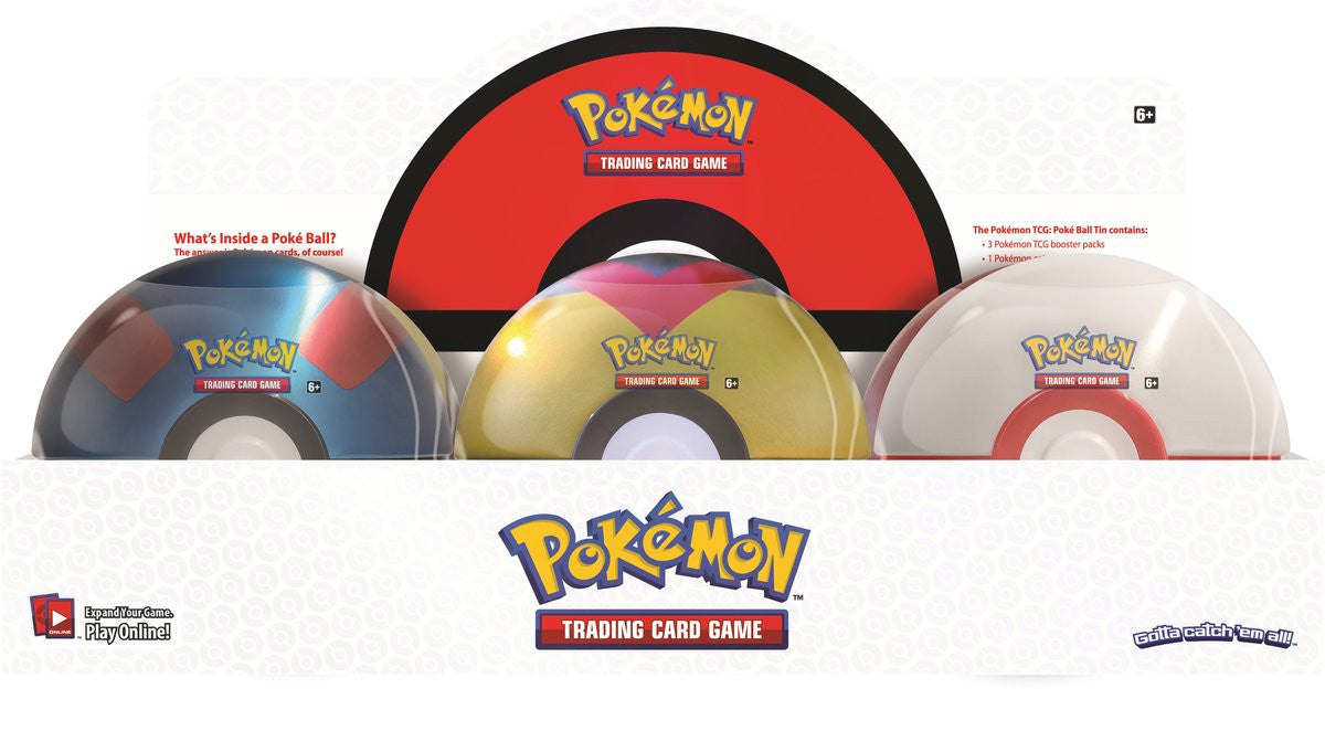 Poke Ball Tin Display (Spring 2019) | Galaxy Games LLC