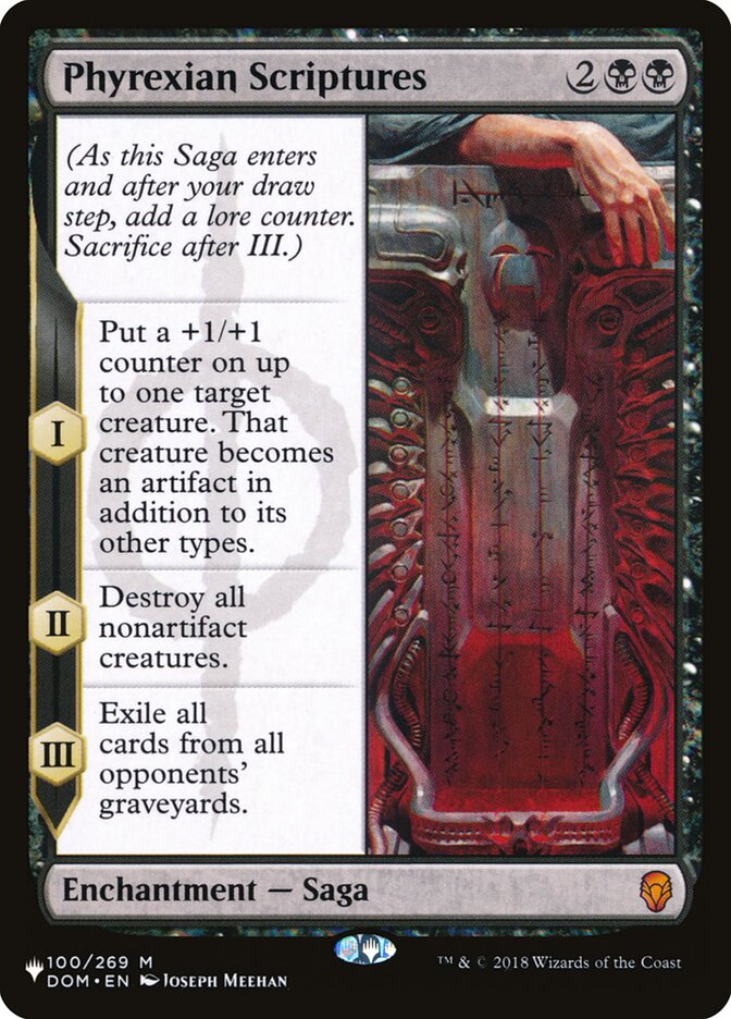 Phyrexian Scriptures [The List] | Galaxy Games LLC