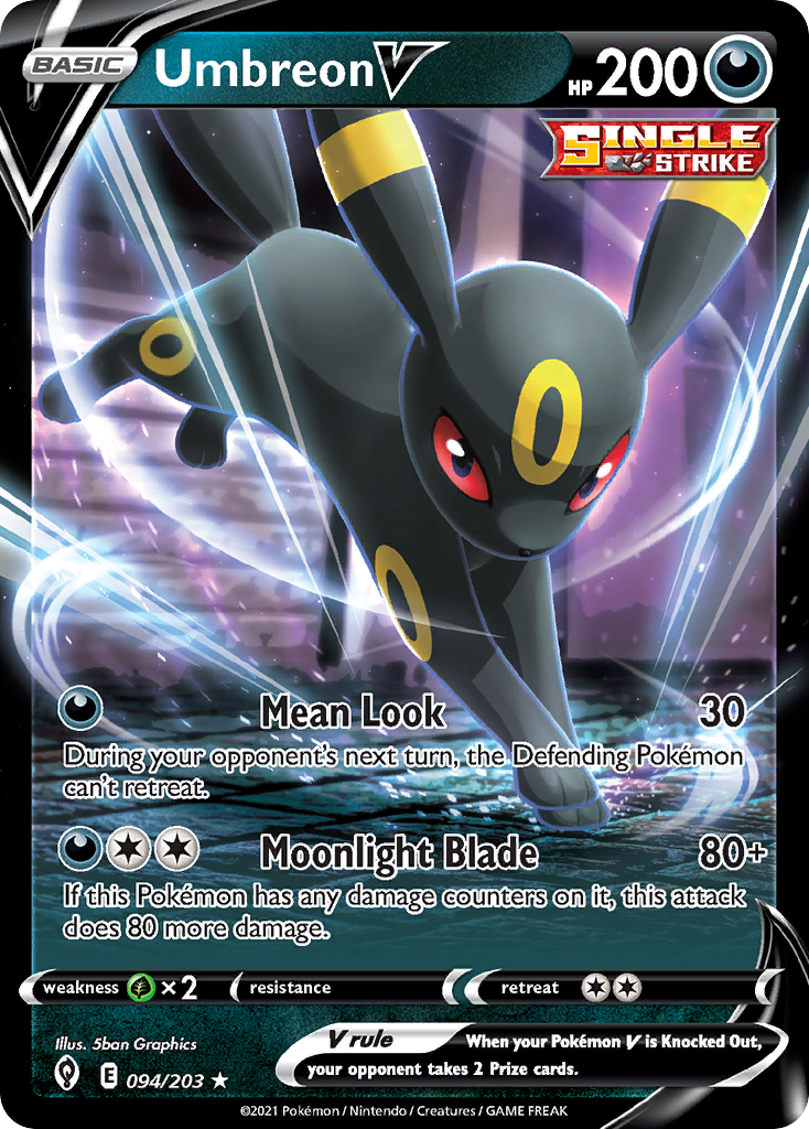 Umbreon V (094/203) (Intro Deck) [Sword & Shield: Evolving Skies] | Galaxy Games LLC